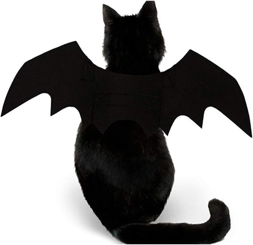 Adorable Pet Cat Bat Wings - The Perfect Halloween Costume Accessory for Your Furry Friends